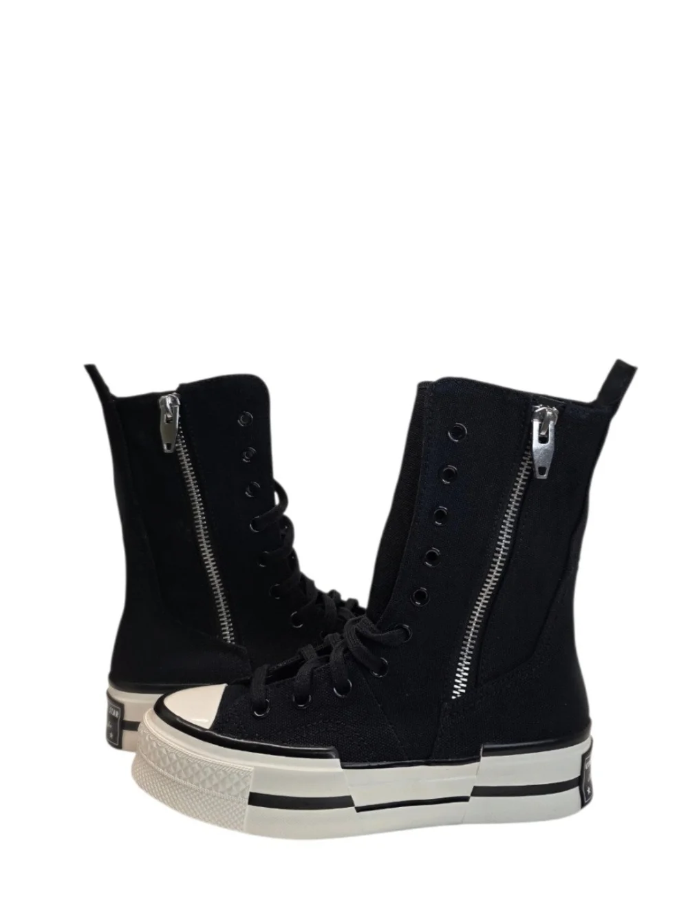 New Converse Chuck 70 Plus X-Hi High Top Black Platform Sneakers Boots Women 7